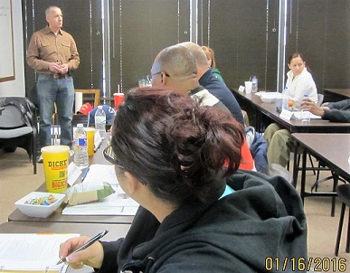 Clark Covey teaching the All Lines Pre-License Class for Texas Adjusters Classroom